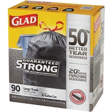 Glad® Drawstring Trash Bags - 30 Gallon Black