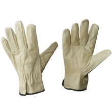 Pigskin Leather Driver's Gloves - Medium