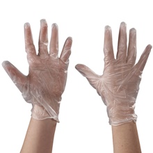 Vinyl Gloves Clear - - Powder Free - Medium