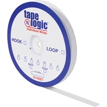 ' White Loop Tape Logic® Individual Tape Strips