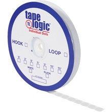 1/2" White Loop Tape Logic® Individual Tape Dots