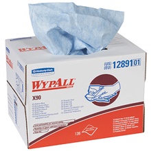 Kimberly Clark® WypALL® Blue Heavy-Duty Wipers Dispenser Box