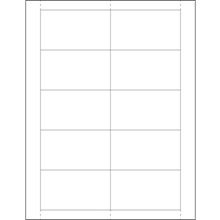 Vinyl Envelope Insert Cards
