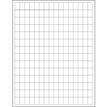 1//4" White Rectangle Laser Labels