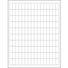 1/ White Rectangle Laser Labels