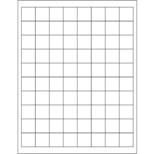 White Rectangle Laser Labels