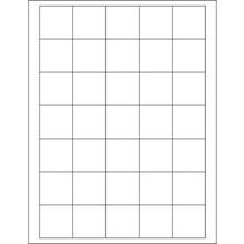 EZ Peel White Rectangle Laser Labels