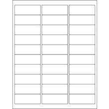 White Rectangle Laser Labels - 25 Sheet Pack