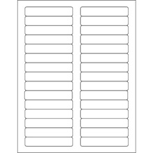 /3" White Rectangle Laser Labels