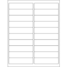EZ Peel White Rectangle Laser Labels