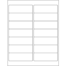 White Rectangle Laser Labels - Master Case
