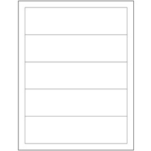 White Rectangle Laser Labels