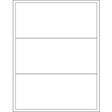 White Rectangle Laser Labels