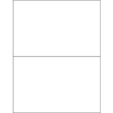 White Rectangle Laser Labels - 25 Sheet Pack