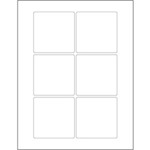 White Rectangle Laser Labels
