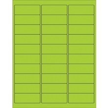 Fluorescent Green Removable Rectangle Laser Labels