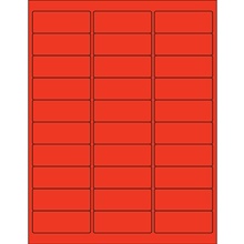 Red Rectangle Laser Labels