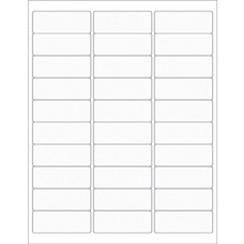 Clear Rectangle Laser Labels
