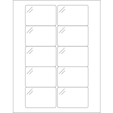 Pure Clear Rectangle Laser Labels