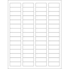 /3" EZ Peel White Rectangle Laser Labels