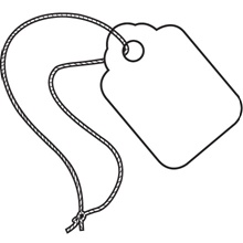 3/ White Merchandise Tags