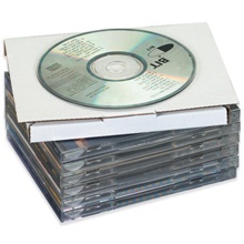 /16" White CD Mailers