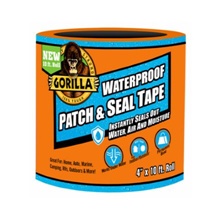 Gorilla® Waterproof Patch and Seal Tape - Black