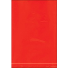 Red Flat Poly Bags (100 Pack)