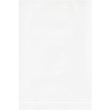 White Flat Poly Bags (100 Pack)