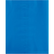 Blue Flat Poly Bags (100 Pack)