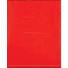 Red Flat Poly Bags (100 Pack)