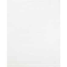 White Flat Poly Bags (100 Pack)