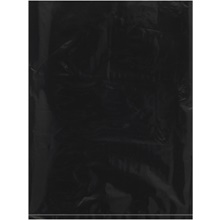 Black Flat Poly Bags (100 Pack)
