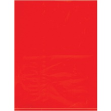 Red Flat Poly Bags (100 Pack)