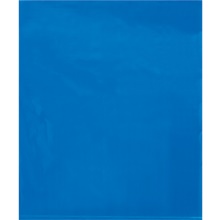 Blue Flat Poly Bags (100 Pack)