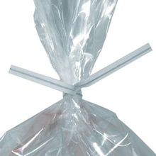 /32" White Paper Twist Ties (2000/Case)