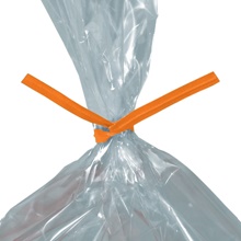 /32" Orange Paper Twist Ties (2000/Case)