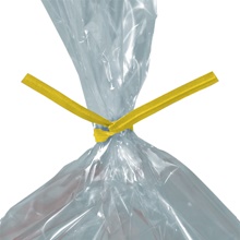 /32" Yellow Paper Twist Ties (2000/Case)
