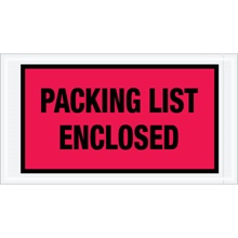 Red "Packing List Enclosed" Envelopes