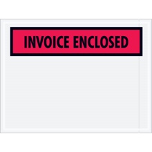Red "Invoice Enclosed" Envelopes