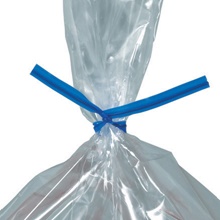 /32" Blue Plastic Twist Ties (2000/Case)