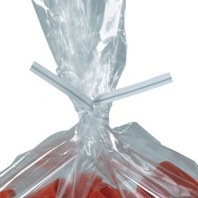 /32" White Plastic Twist Ties (2000/Case)