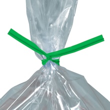 /32" Green Plastic Twist Ties (2000/Case)