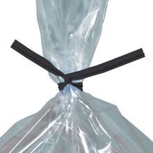 /32" Black Plastic Twist Ties (2000/Case)