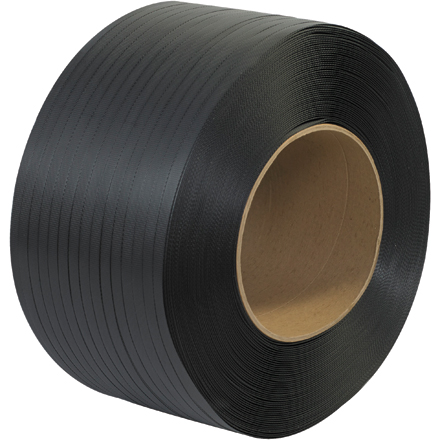 8 x 8" Core Machine Grade Poly Strapping - Embossed