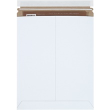11 x 13 1/2" White (25 Pack) Self-Seal Stayflats Plus® Mailers