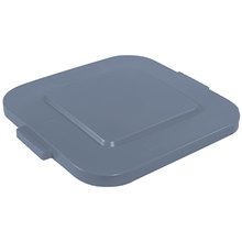 Rubbermaid® Brute® Square Trash Can Flat Lid - 28 Gallon Gray
