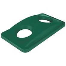 Rubbermaid® Slim Jim® Bottle and Can Recycling Lid - 23 Gallon Green
