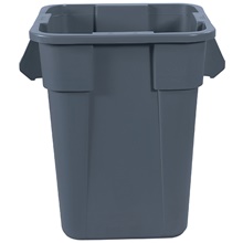 Rubbermaid® Brute® Square Trash Can - 40 Gallon Gray