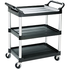 Rubbermaid® Service Cart - Black